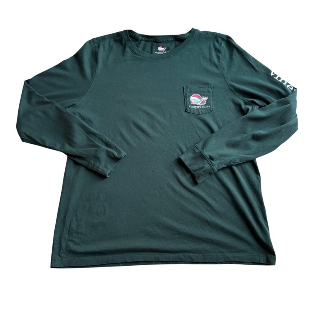 Vineyard Vines Forest Green Long Sleeve Shirt